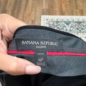 Banana Republic Sloan Petite Charcoal Pants